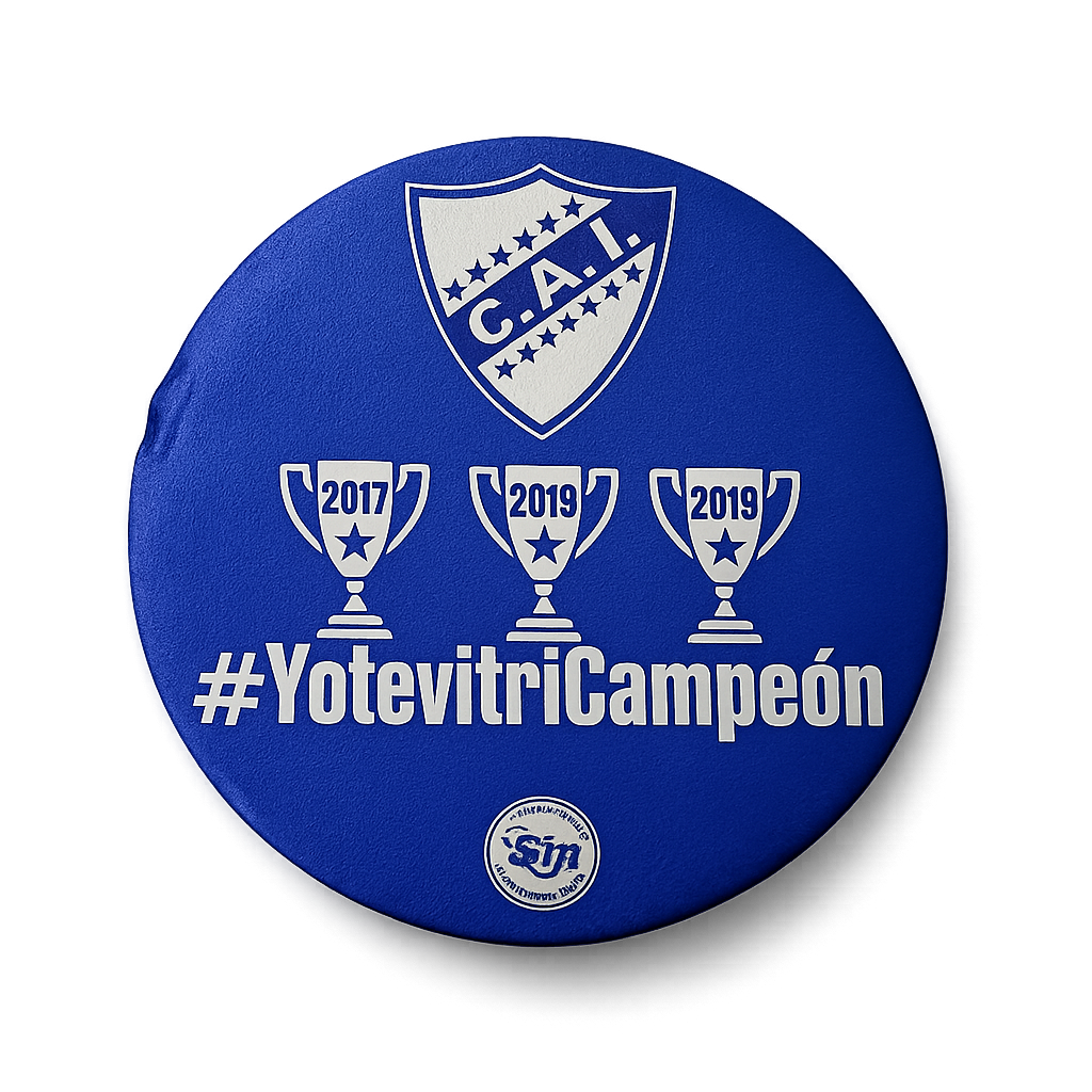 Mousepad tricampeon redondo